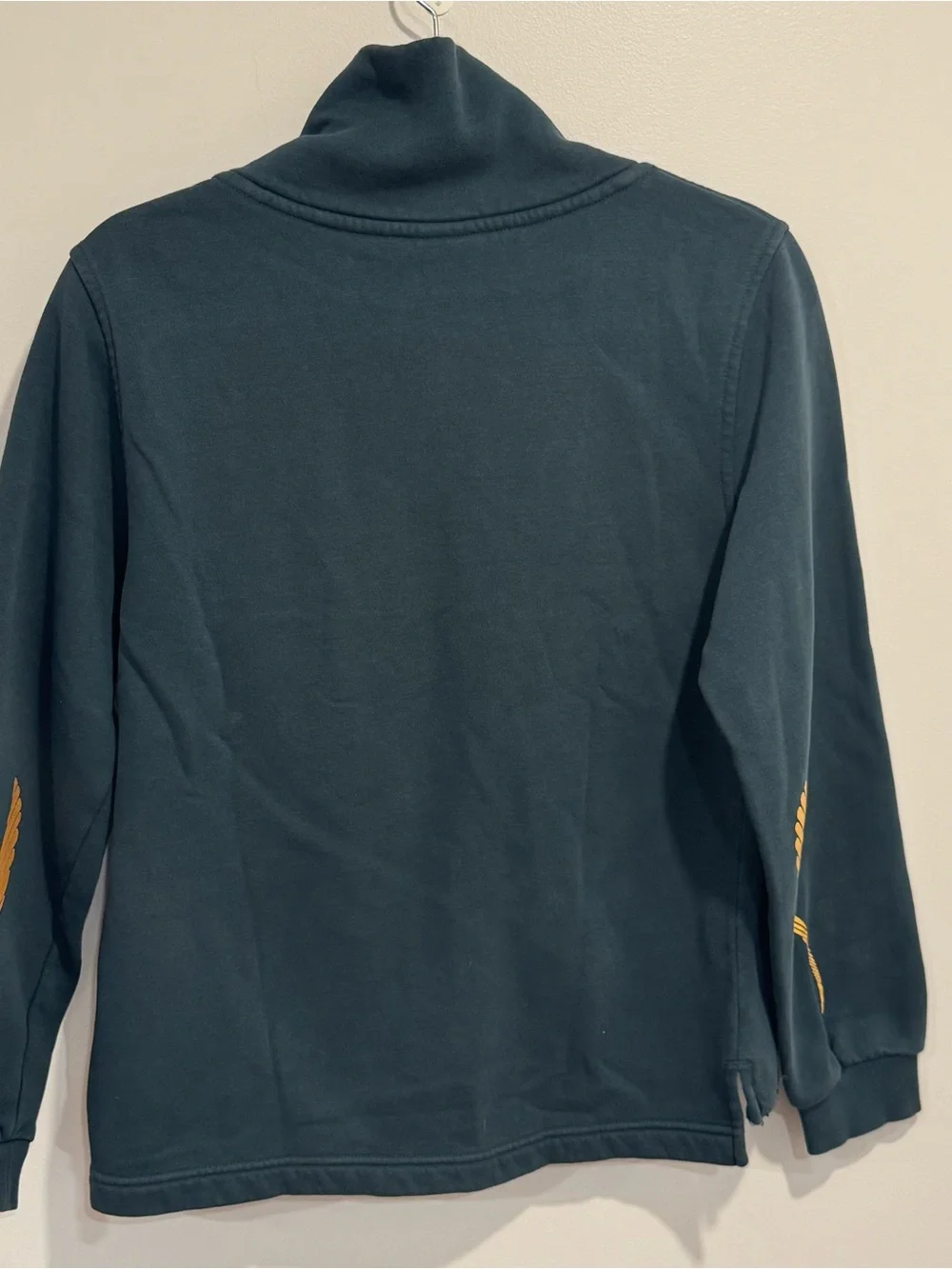 Nike YOUTH XL Teal Turtleneck Sweatshirt with Yellow Logos